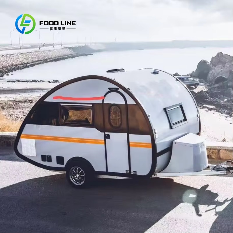 Outdoor Camping Trailer - カスタマイズ可能な工場製ミニオフロードスライドアウトティアドロップキャンパー、ポータブル屋外キャンプ旅行アドベンチャートレーラー、人気商品