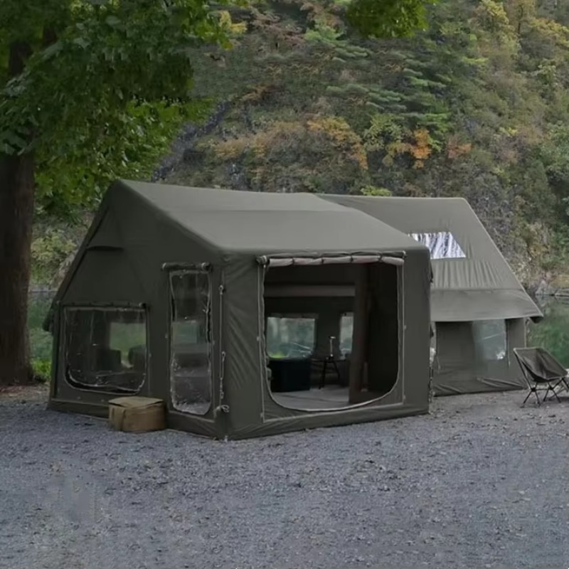 Outdoor Camping House - 2025年最新工場設計 冬用エア注入式キャビンハウス アウトドアキャンプテント