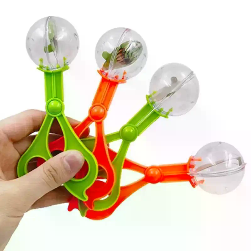 Outdoor Camping Kids Activities - 子供用教育用虫取りはさみセット - キャンプやアウトドア活動用のプラスチッククリップ 1個
