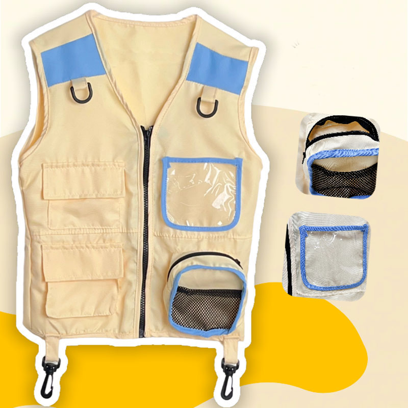 Outdoor Camping Kids Activities - 子供の冒険エクスプローラーベスト,シミュレーションゲーム,コスプレキャンプ,ジャングルベスト,男の子と女の子のためのドレスアップ,アウトドアアドベンチャー,キッズギフト