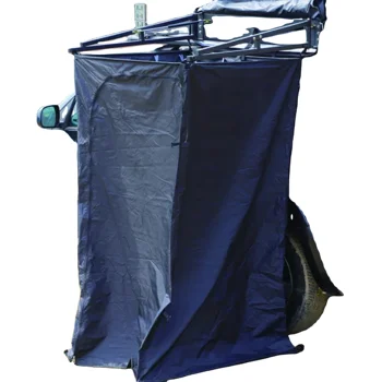 Outdoor Camping Car Tent - 軽量サマーシャワーテント 4x4 アウトドアキャンプ用アルミフレームプライバシー付きトイレシャワーテント 車載用