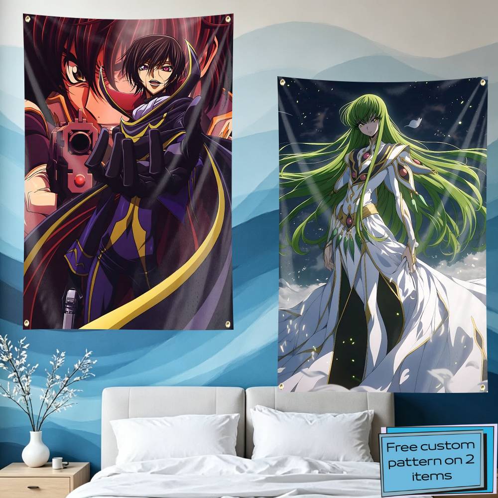 Outdoor Camping Anime - L-ルルーシュ シ・シ・コードギアス アニメ フラッグ タペストリー バナー