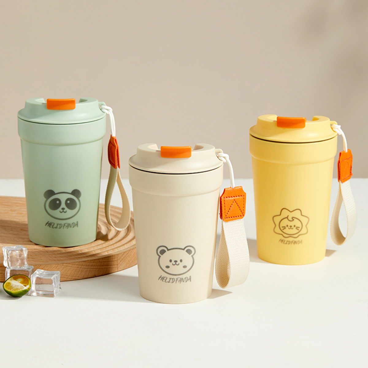 Camping Rope - WORTHBUY オフィスやコーヒー用のプラスチック製コーヒーカップ,キャンプ用,ポータブル,コード付き飲料カップ,漏れ防止ジュース,ミルクティー,ウォーターマグ
