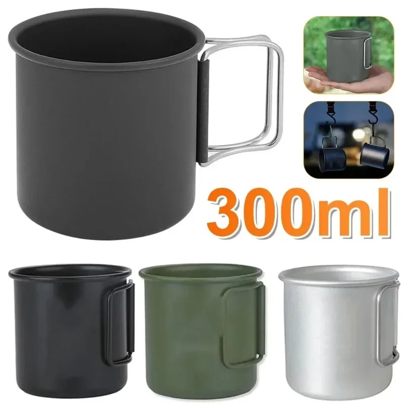Outdoor Y Camping - 新しい 300 ミリリットル折りたたみ式アルミ合金カップ多用途キャンプマグ軽量ポータブルハイキング旅行アウトドア調理器具