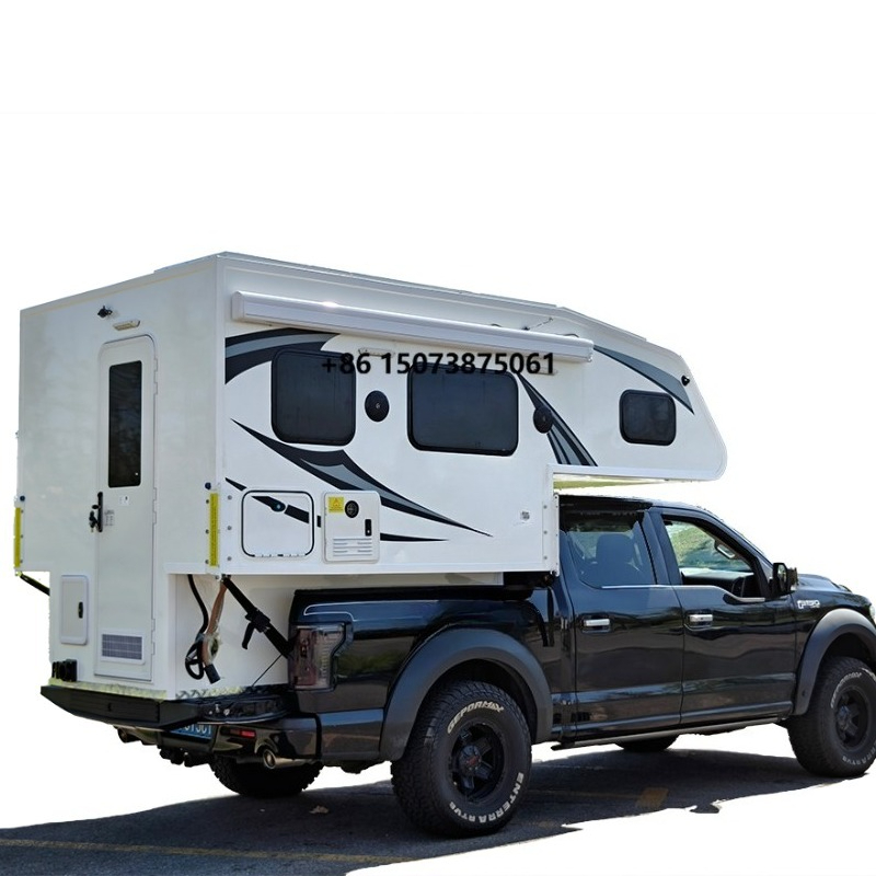Outdoor Camping Trailer - モダンスタイル4人乗りピックアップトラック用キャンピングカー折りたたみ式ルーフ軽量オーバーランドトレーラールーフオーニングテント（アウトドアキャンプ＆旅行用）