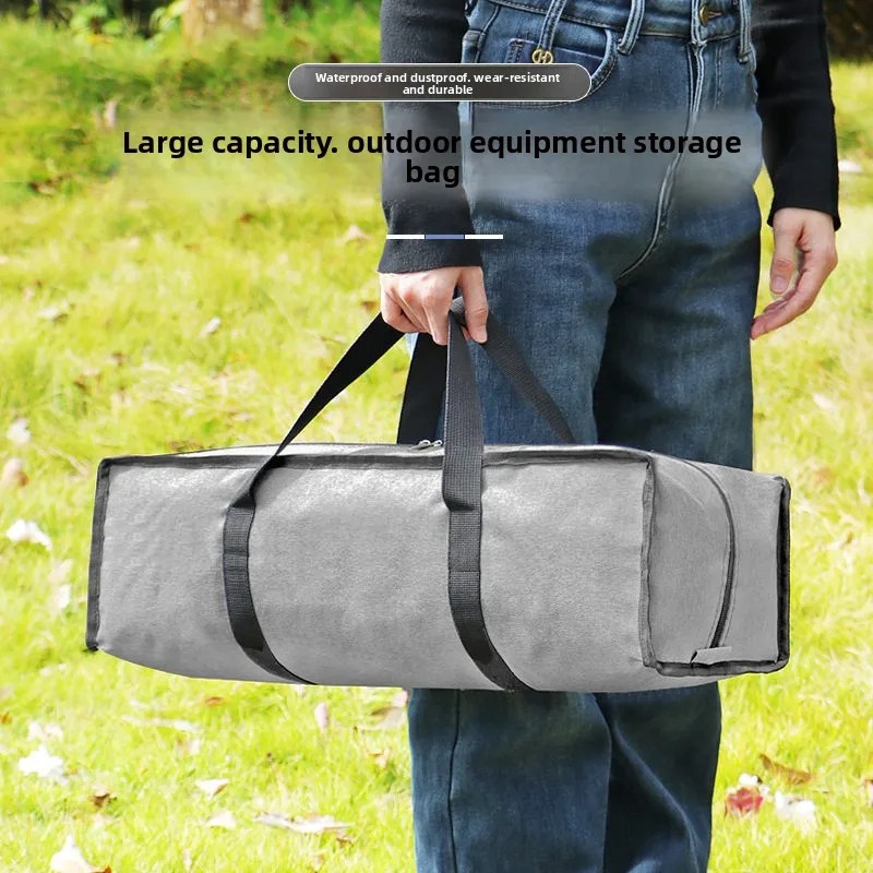 Outdoor Camping Mat Waterproof - カチオンオックスフォードクロスロング収納バッグ | 防水アウトドアキャンプテント/スリーピングパッド/ヨガマットキャリーバッグ 大容量オーガナイザー