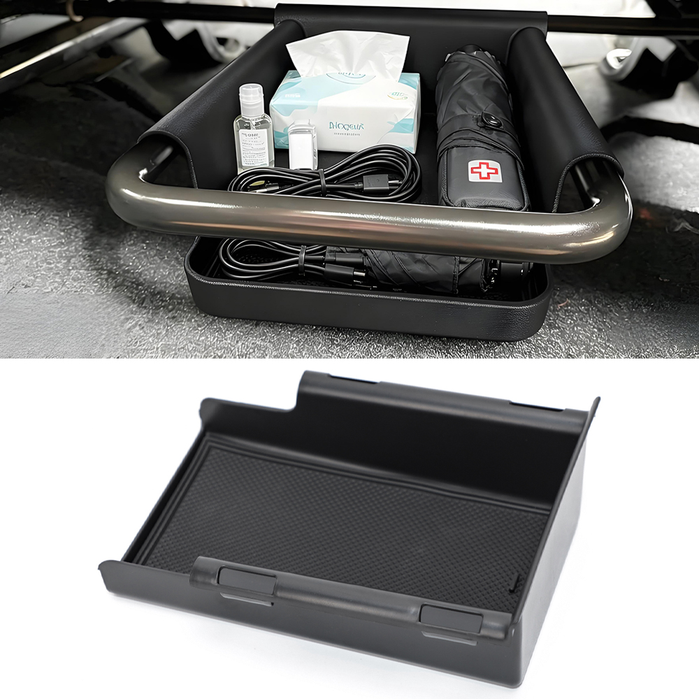 Outdoor Camping Jeep - 車の下部隠し収納ボックスフロントシート下収納整理オーガナイザートレイジープラングラー JL グラディエーター JT 2018+ アクセサリー