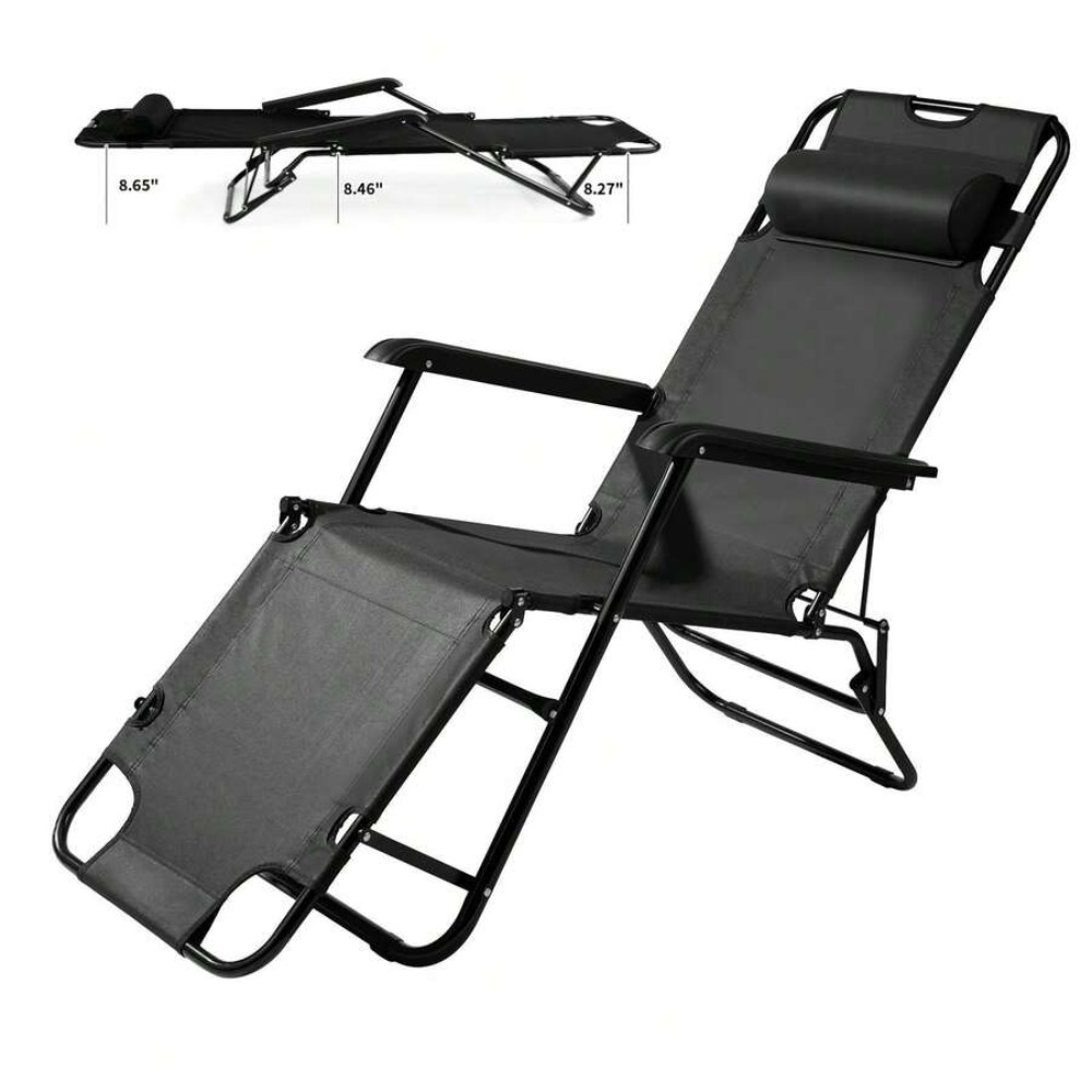 頑丈なポータブルキャンプチェア（フットレスト付き）、ビーチや - Outdoor Camping Folding Chair のレビューと価格