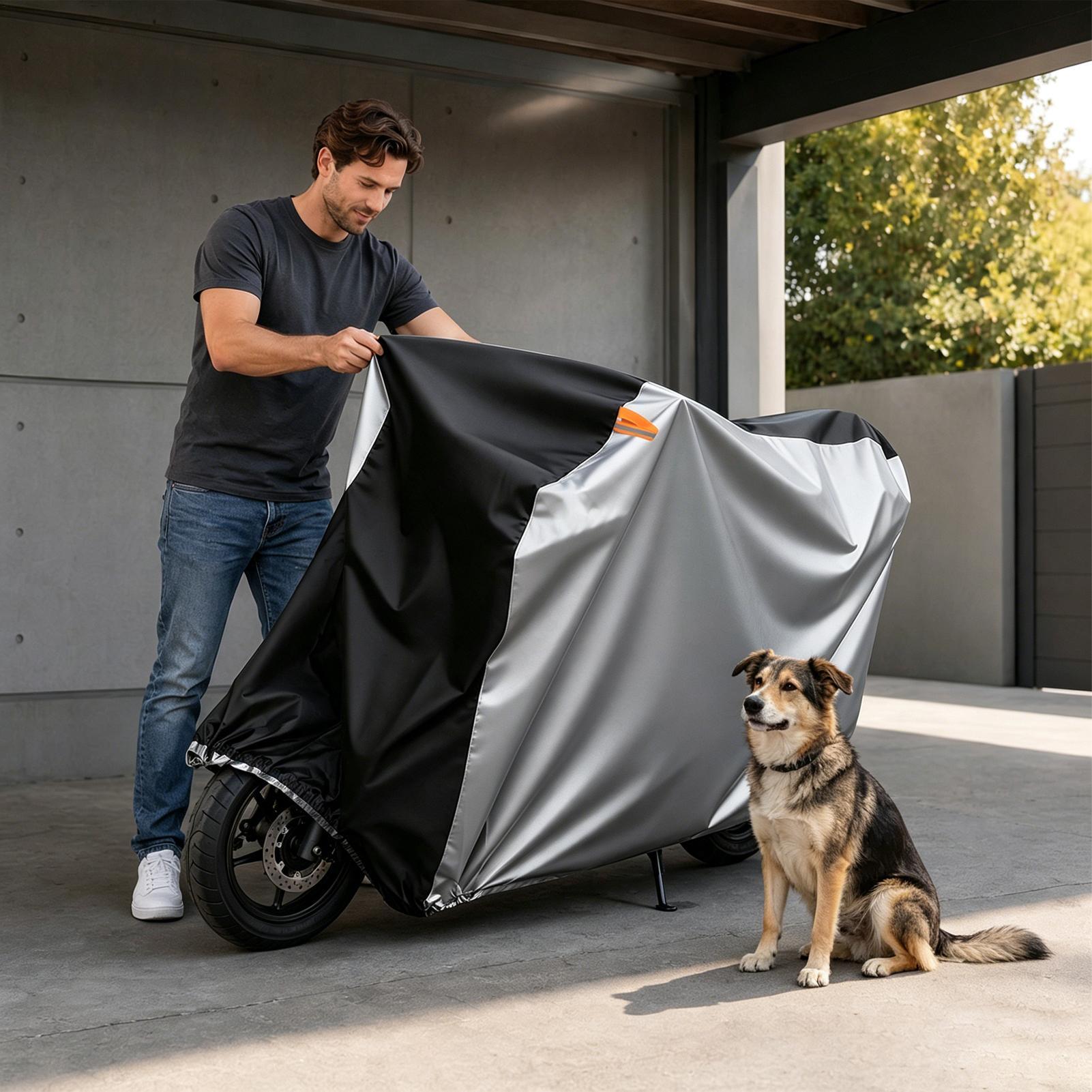 バイクカバー UV 保護防風キャノピー屋外電動三輪車カバー大 - Outdoor Camping Canopy のレビューと価格