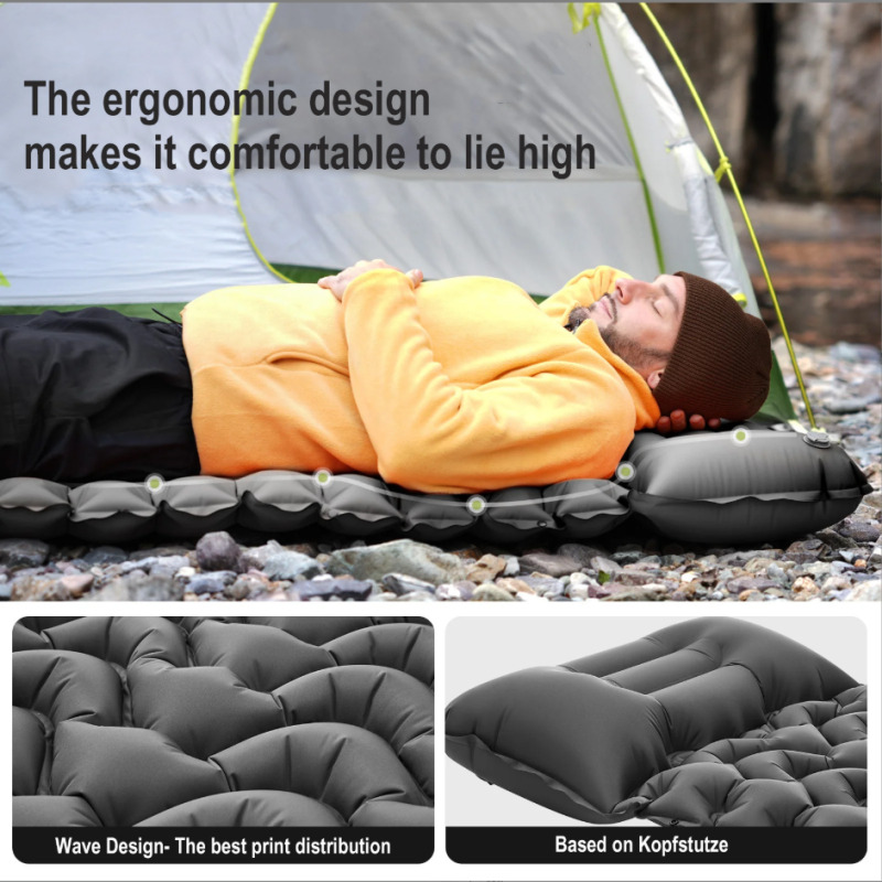 アウトドア用自動膨張式スリーピングパッド キャンプマット T - Outdoor Camping Rugs のレビューと価格