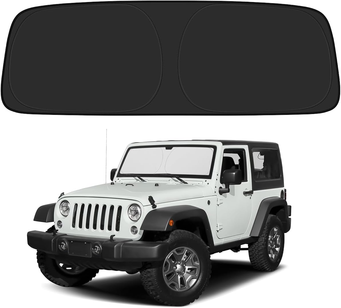 フロントガラスサンシェード ジープラングラー TJ JK J - Outdoor Camping Jeep のレビューと価格