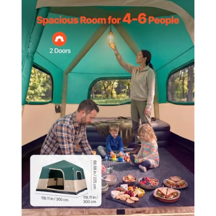 家族でのアウトドアキャンプやハイキングに最適なキャンプテント - Outdoor Camping On Youtube のレビューと価格