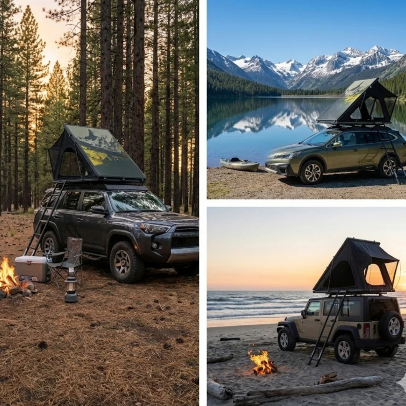 工場直販-高品質防水スリムハードカーボンファイバーアルミ製カ - Outdoor Camping Car Tent のレビューと価格