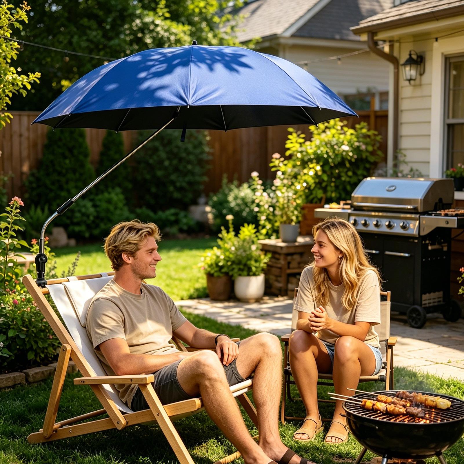 360度回転調節可能なビーチパラソル、折りたたみ式キャンプ用 - Outdoor Camping Canopy のレビューと価格