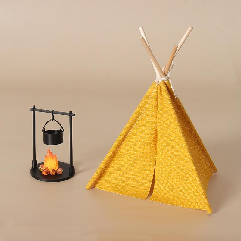 1:12 スケールキャンプテントモデル装飾模擬屋外テント飾り - Outdoor Camping House のレビューと価格