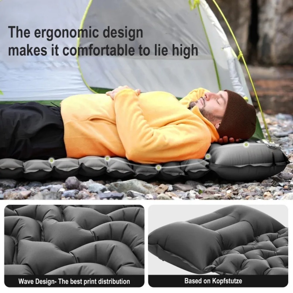キャンプ用スリーピングマット インフレータブルマットレス ア - Outdoor Camping Rugs のレビューと価格