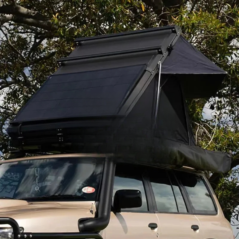 高品質3-4人用三角形アルミハードシェルルーフトップテント（ - Outdoor Camping House のレビューと価格