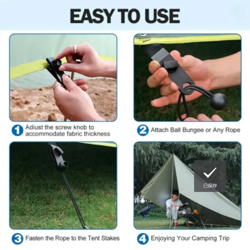 5/10/20/50個入りヘビーデューティーテントクリップ、 - Outdoor Camping Tarp のレビューと価格
