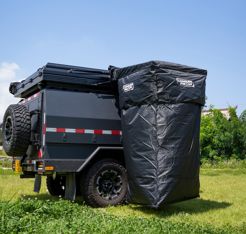 屋外キャンプ用、三角形の車載ルーフテント。硬質シェルと超薄型 - Outdoor Camping Car Tent のレビューと価格