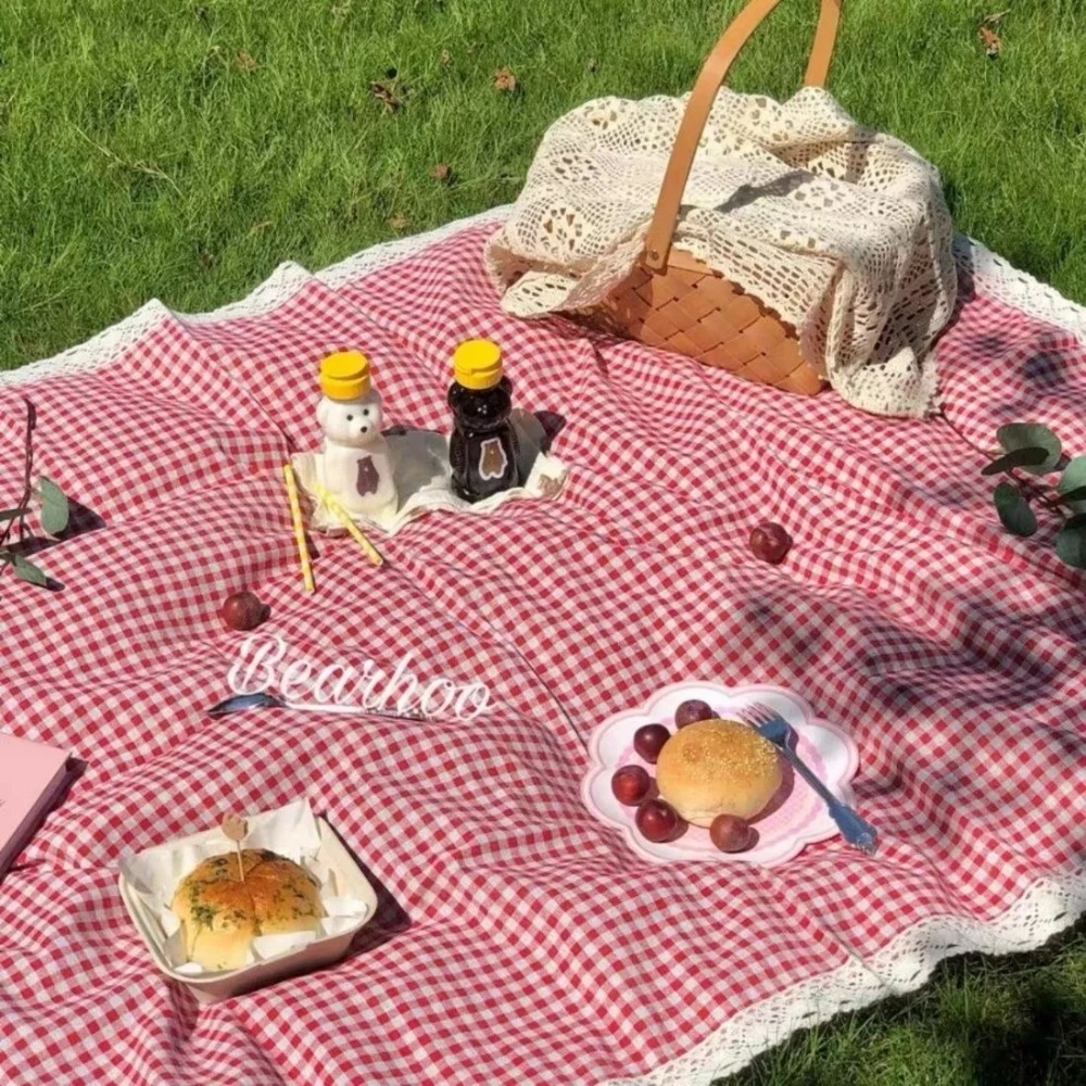 1pc 屋外ピクニックマット、夏用厚手防水ビーチブランケット - Outdoor Camping Mat Waterproof のレビューと価格