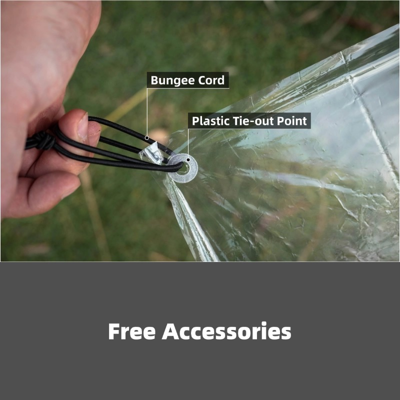 [HODR GEAR]超軽量ポリクログランドシート 69g  - Outdoor Camping Tarp のレビューと価格