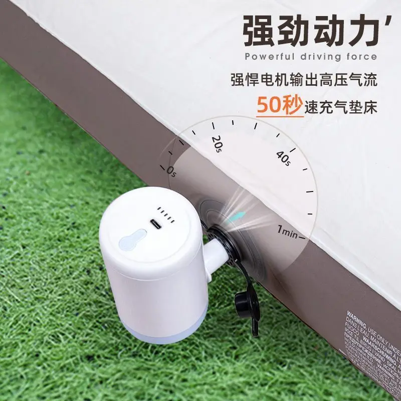 屋外用ポータブルワイヤレス充電式ポンプ、テント用電動エアポン - Outdoor Camping Rugs のレビューと価格