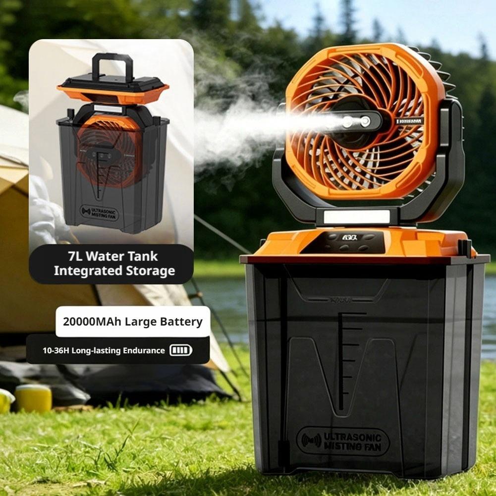 新型屋外ミストファン キャンプ用冷却ポータブルファン テント - Outdoor Camping House のレビューと価格