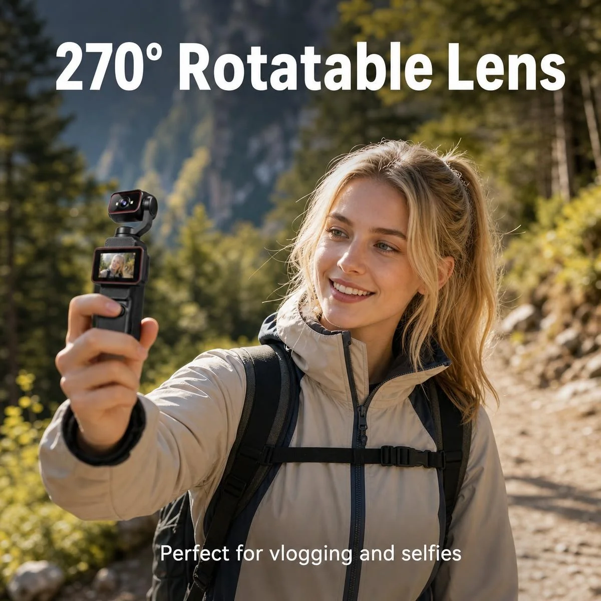 新しいポケットサイズのハンドヘルドVlogカメラ、270 ° - Outdoor Camping Japan のレビューと価格