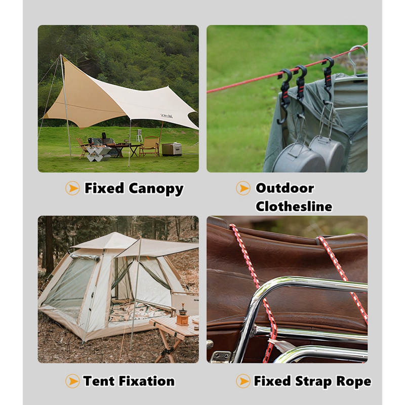 6mm超軽量テントコード、アルミ製アジャスターテンショナー付 - Outdoor Camping Tarp のレビューと価格