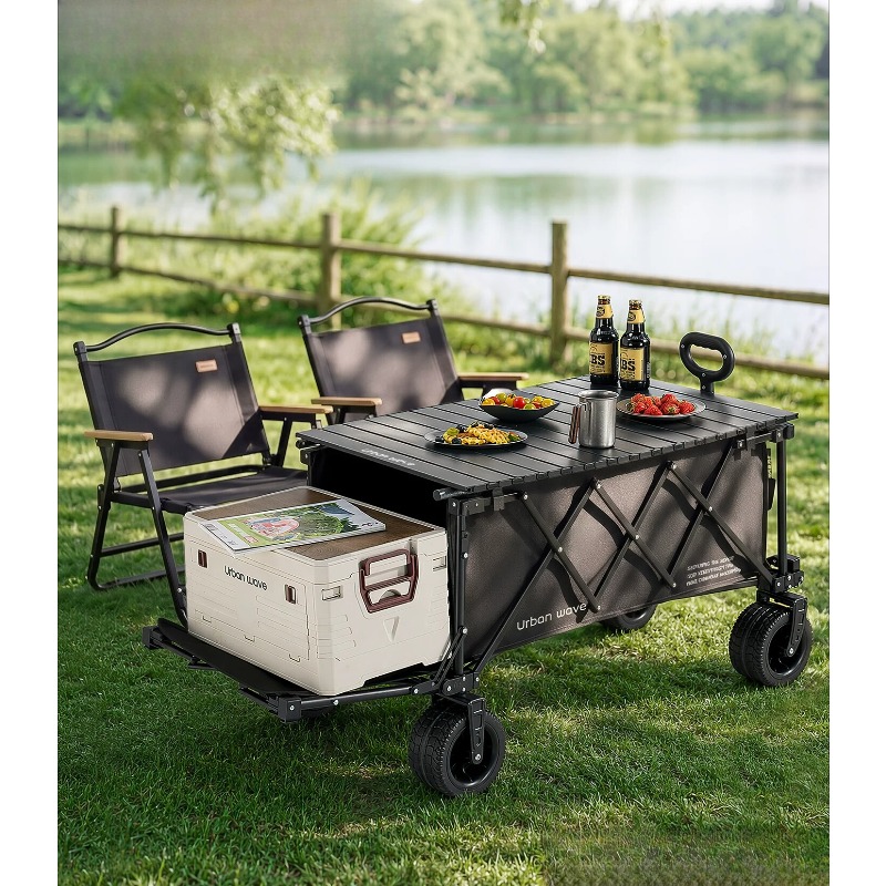 折りたたみ式キャンプワゴン、屋外用、コンパクトに収納可能、リ - Outdoor Camping Trailer のレビューと価格