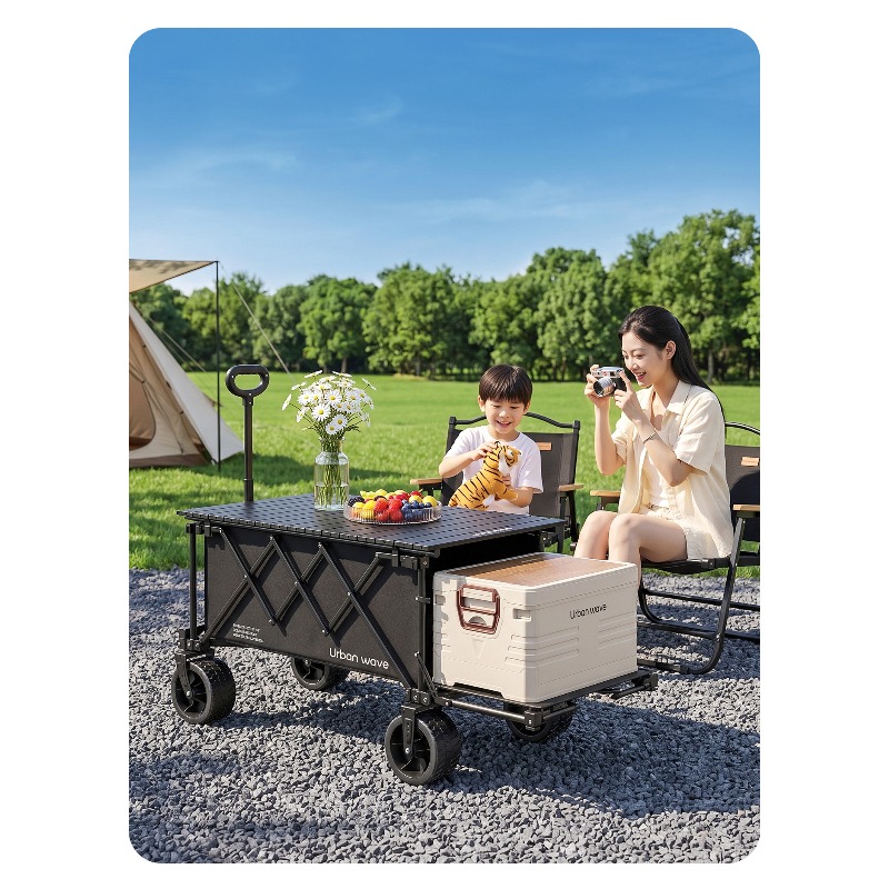 折りたたみ式キャンプワゴン、屋外用、コンパクトに収納可能、リ - Outdoor Camping Trailer のレビューと価格