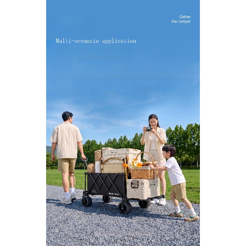 折りたたみ式キャンプワゴン、屋外用、コンパクトに収納可能、リ - Outdoor Camping Trailer のレビューと価格