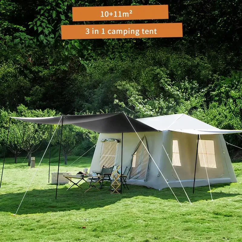 新デザイン断熱大型アウトドアファミリーキャンプテントキャノピ - Outdoor Camping Canopy のレビューと価格