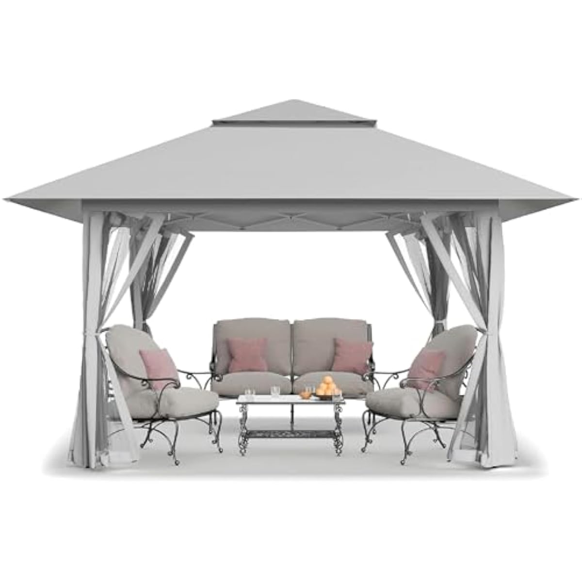 13フィート×13フィートの、中央ロック式ハブシステムを備え - Outdoor Camping Canopy のレビューと価格