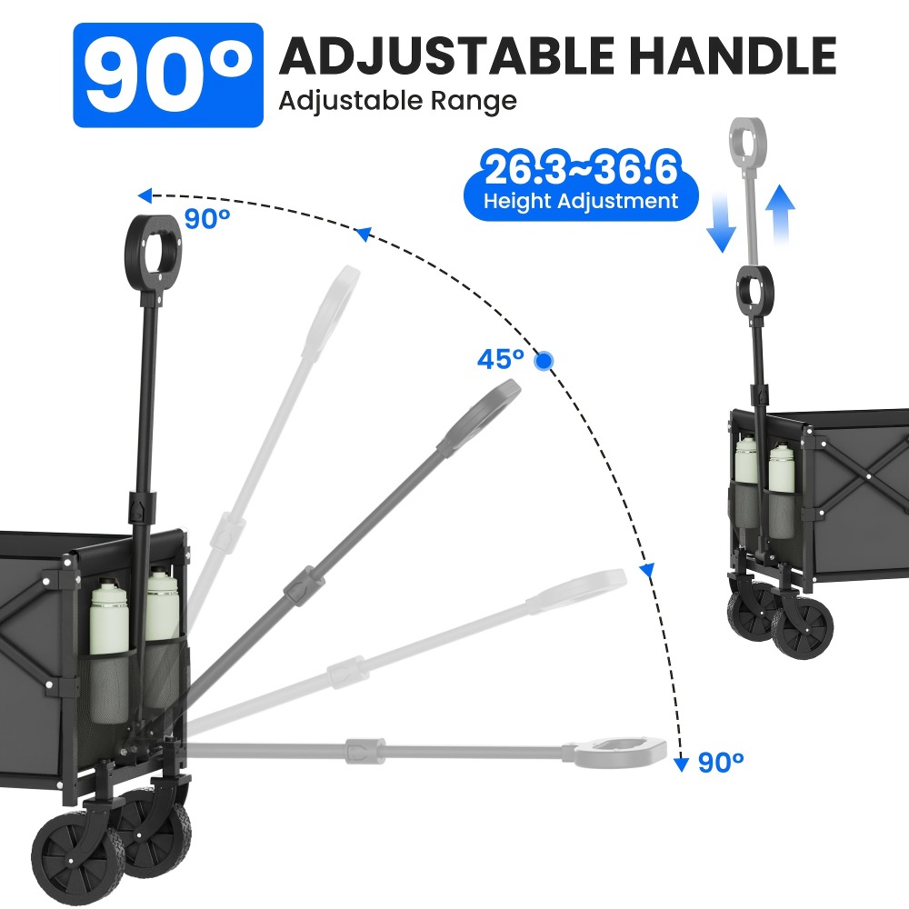 折りたたみ式ガーデンカート 耐荷重360ポンド ポータブルホ - Outdoor Y Camping のレビューと価格