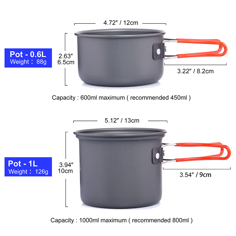 幅のキャンプ用調理器具セット、屋外食器用品用品、バーナースト - Outdoor Y Camping のレビューと価格