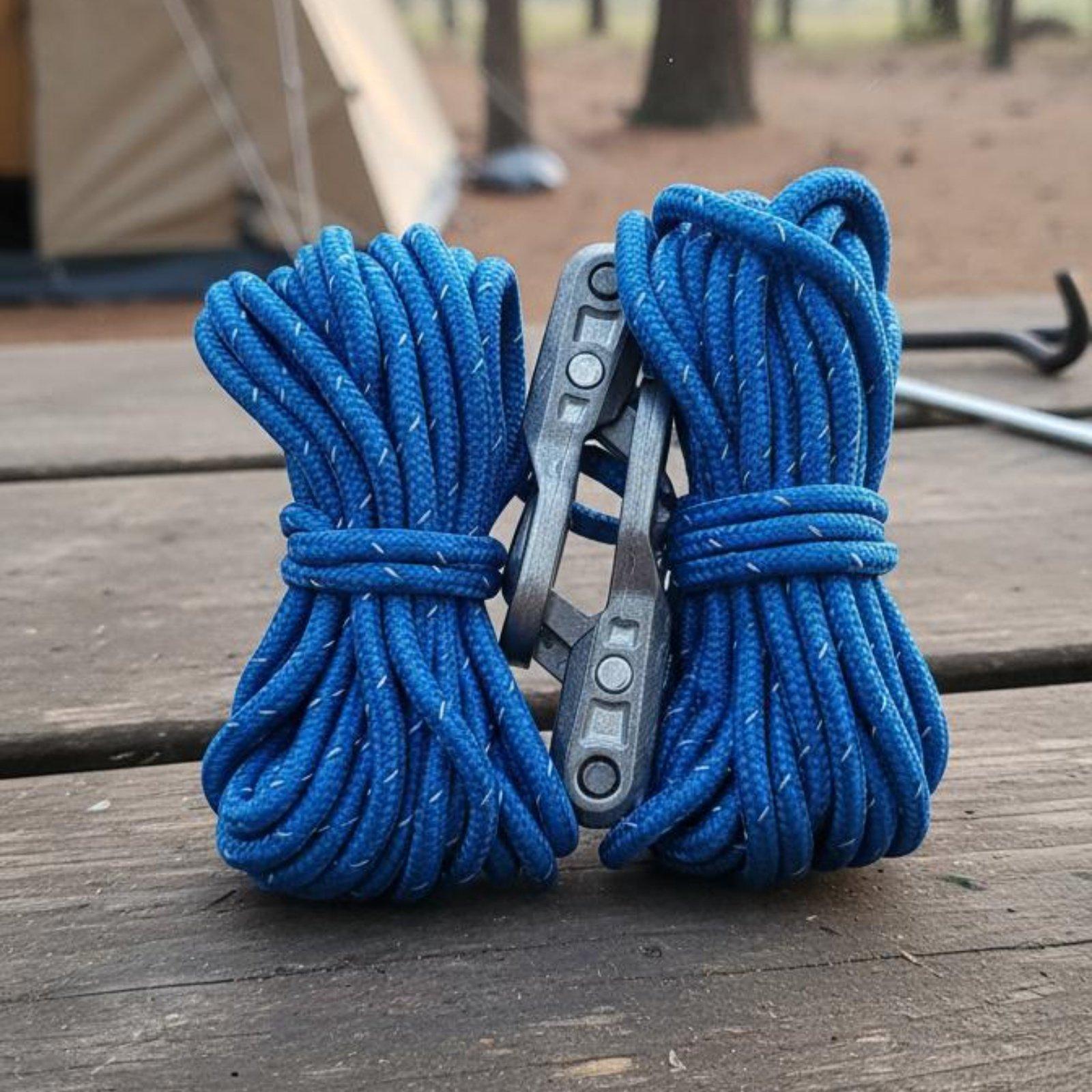 ナイロンロープコードファスナー 調節可能なパラコードテンショ - Camping Rope のレビューと価格