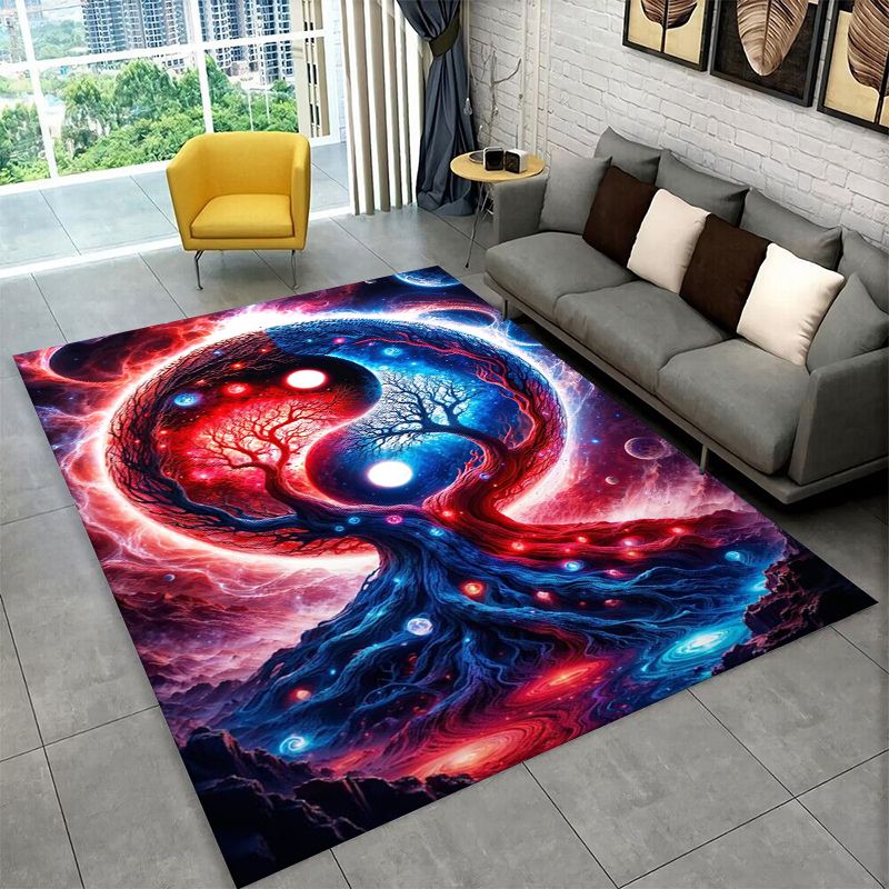 瞑想陰陽太極八卦ヨガ大判ラグ滑り止めカーペット寝室リビングル - Outdoor Camping Mats Large のレビューと価格