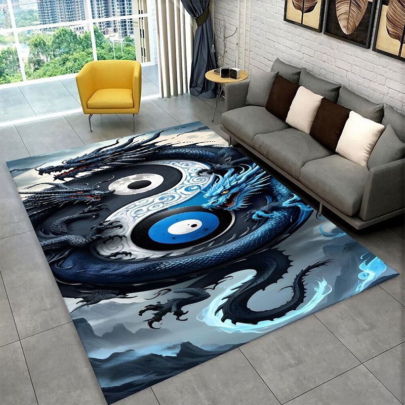 瞑想陰陽太極八卦ヨガ大判ラグ滑り止めカーペット寝室リビングル - Outdoor Camping Mats Large のレビューと価格