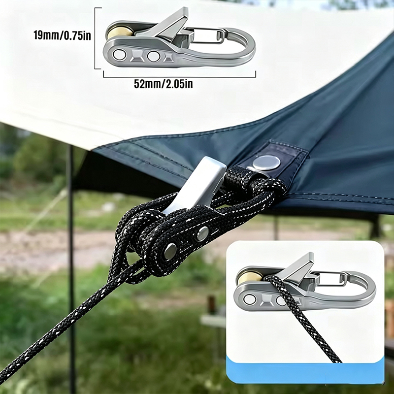 3-15PC ロープ締め付けツール、ローラー付き高耐久ロープ - Outdoor Camping Tarp のレビューと価格