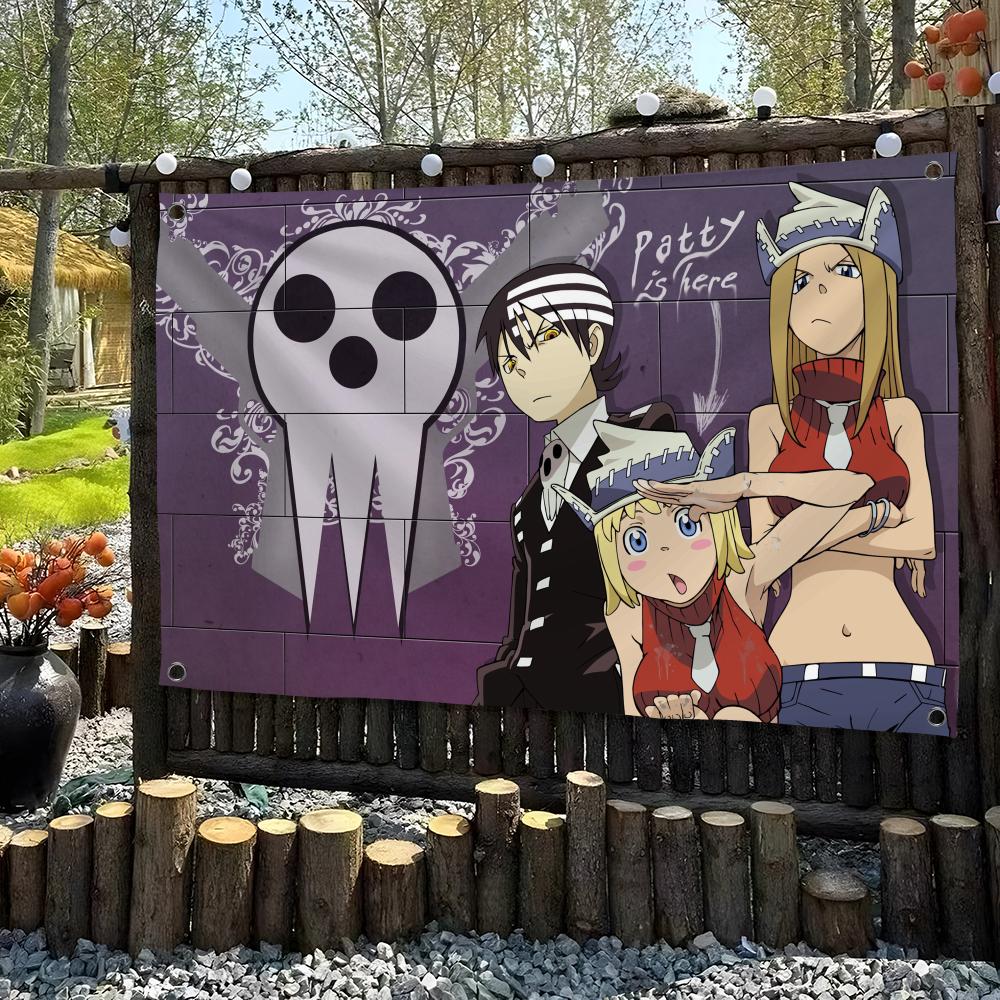 ソウルイーター アニメ レトロ フラッグ カスタム キャンプ - Outdoor Camping Anime のレビューと価格