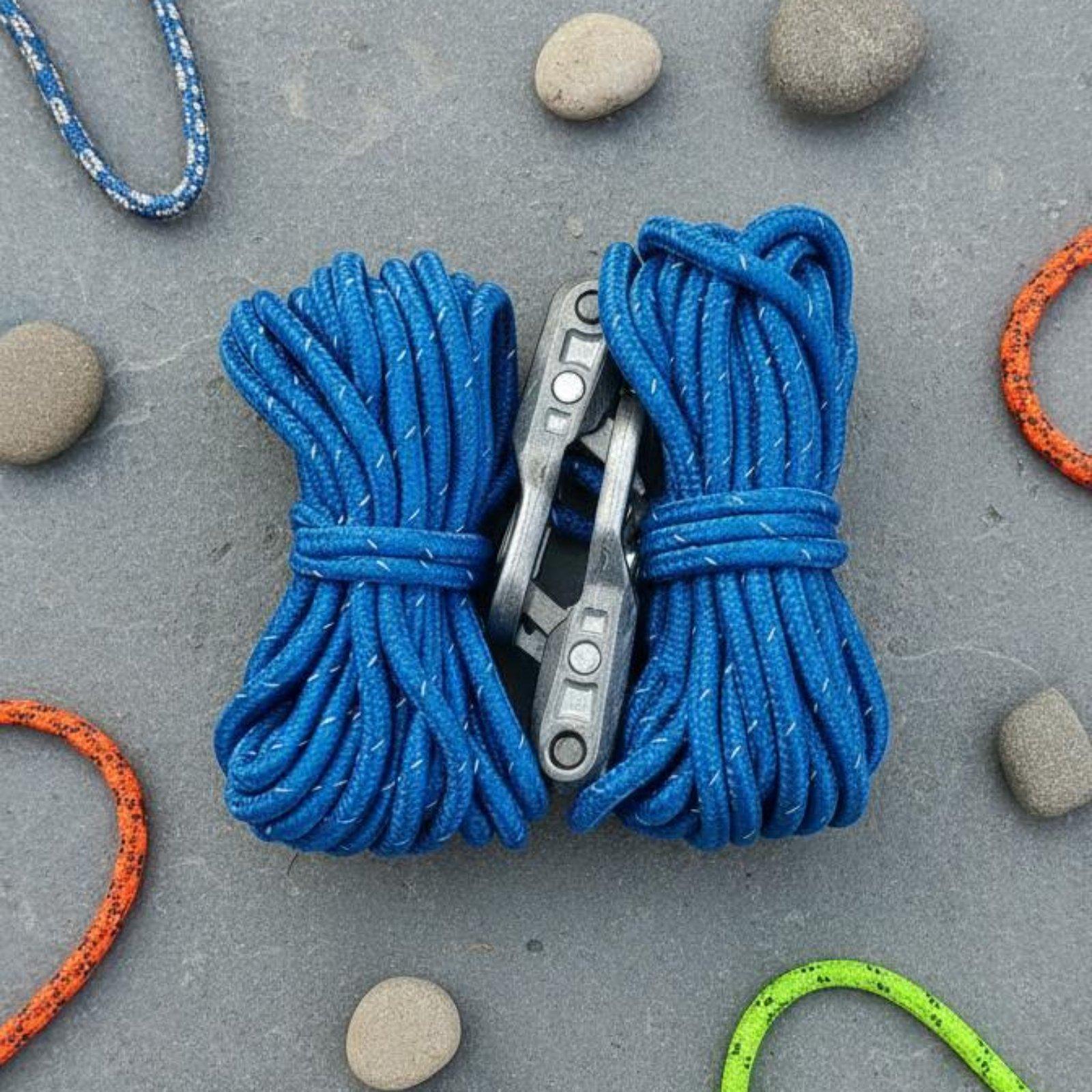カラビナ付きコードファスナー、キャンプや庭での使用に適した金 - Camping Rope のレビューと価格