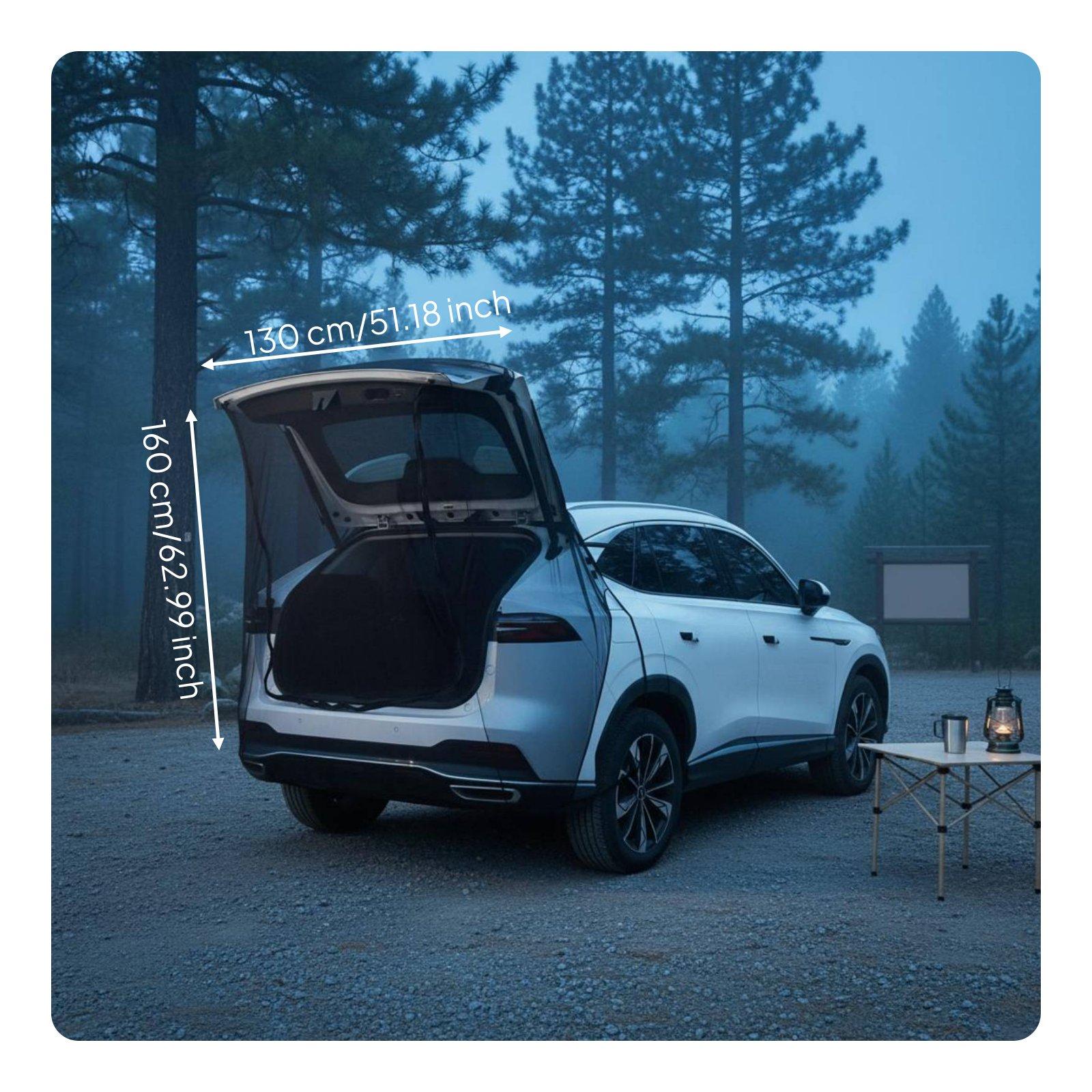 高密度メッシュ製屋外蚊帳、ポータブルSUVリアテントカバー、 - Outdoor Camping Car Tent のレビューと価格