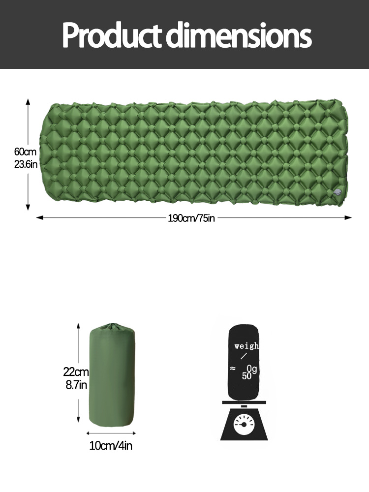 キャンプ用インフレータブルマットレス テント用折りたたみキャ - Outdoor Camping House のレビューと価格